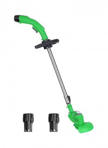 Electric Irrigation Lawn Mower With Rechargeable Lithium Battery Green/Silver/Black 90centimeter