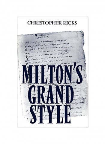 Milton's Grand Style Hardcover