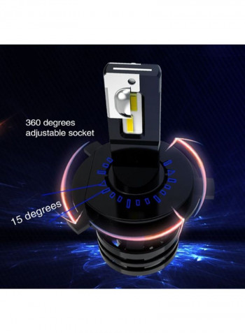2-Piece M2 Series Intelligent Temperature Control Headlight LED Bulb