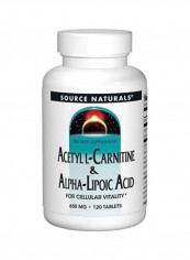 Acetyl L-Carnitine And Alpha-Lipoic Acid Dietary Supplement - 120 Tablets