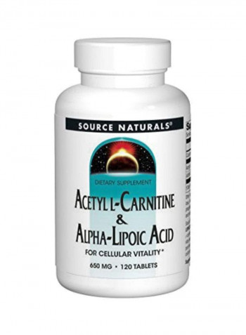 Acetyl L-Carnitine And Alpha-Lipoic Acid Dietary Supplement - 120 Tablets