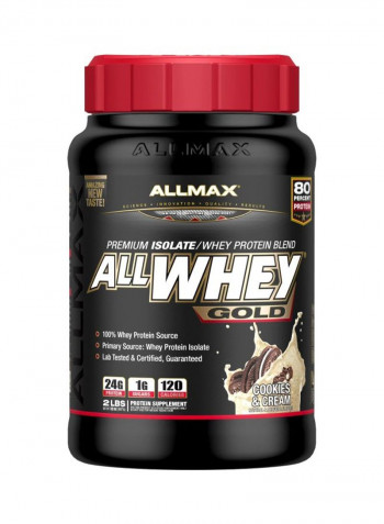 All Whey Gold Premium Isolate/Whey Protein Blend - Strawberry