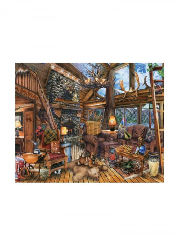 1000-Piece The Hunting Lodge Jigsaw Puzzle 33-10790