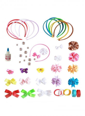 12-Piece Unique Hair Bow And Headband Set