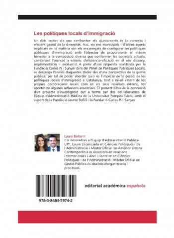 Les Politiques Locals D'Immigracio Paperback