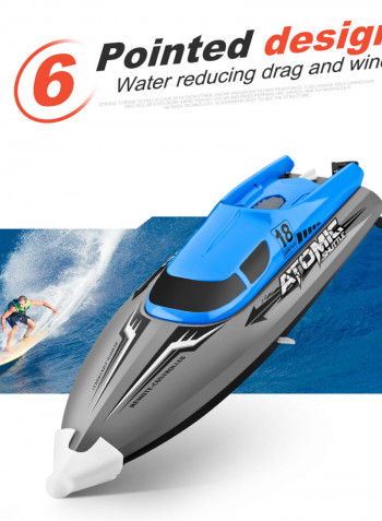 2.4GHz 4 Channel Remote Control Racing Boat 38 x 15.5 x 18cm