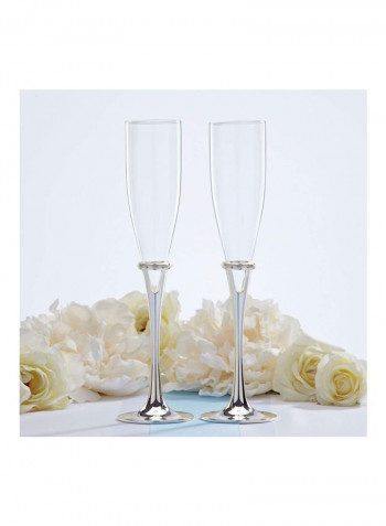 2-Piece Glass Set Clear 1x1x1inch