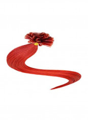 25 Strands Straight Long Hair Extension Red 22inch
