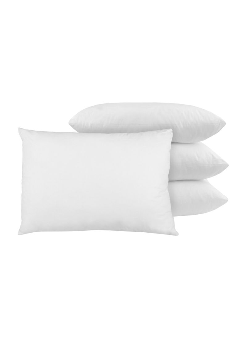 4-Piece Bed Pillow White 20x26inch