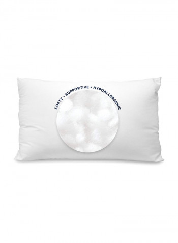 4-Piece Bed Pillow White 20x26inch