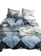 4-Pieces Super King Size Comfortable Printed Bedding Set Cotton Multicolour 200x230cm