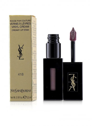 Rouge Pur Couture Cream Lipstick 418 Purple Sound