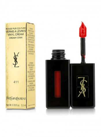 Rouge Pur Couture Vernis A Levres Vinyl Cream 411 Rhythm Red