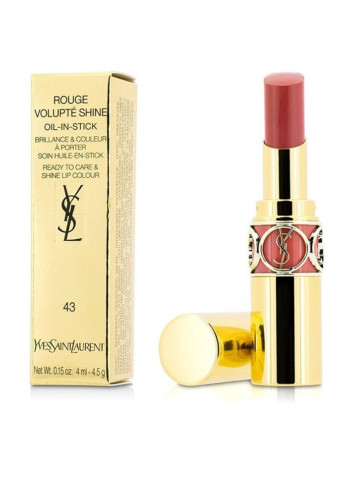 Rouge Volupte Shine Lipstick 43 Rose Rive Gauche