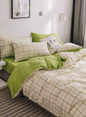 4-Pieces King Size Comfortable Printed Bedding Set Cotton Multicolour 180x220cm