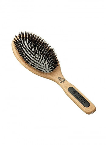 Rubber Cushion Hair Brush Brown