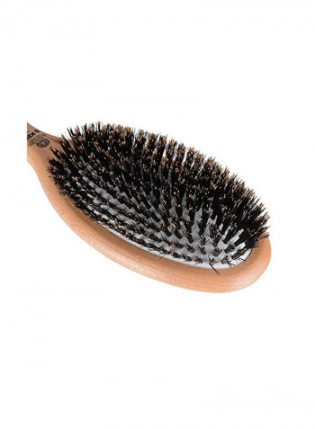 Rubber Cushion Hair Brush Brown