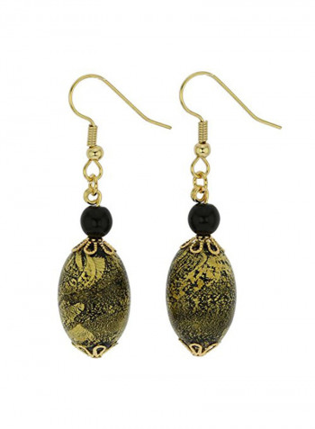 Murano Glass Olives Dangle Earrings