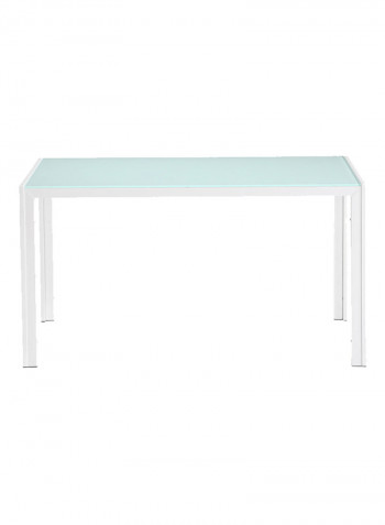 4-Seater Dining Table White 120 x 75 x 75centimeter