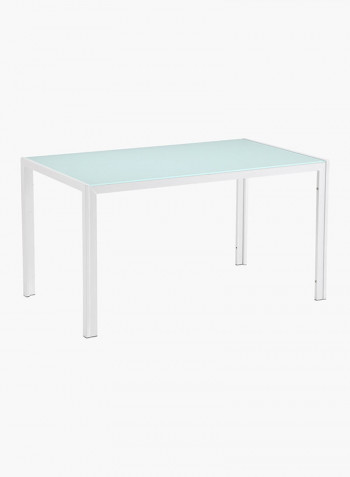 4-Seater Dining Table White 120 x 75 x 75centimeter
