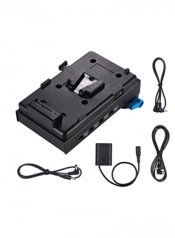 V Mount Battery Plate Adapter 14.6x8.4x3.3cm Black/Blue/Silver