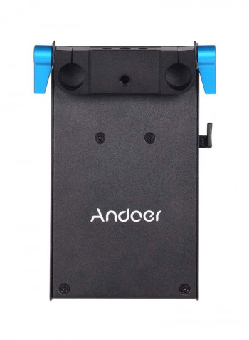 V Mount Battery Plate Adapter 14.6x8.4x3.3cm Black/Blue/Silver