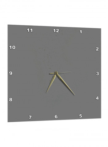 Solid Pattern Wall Clock Grey 13 x 14inch