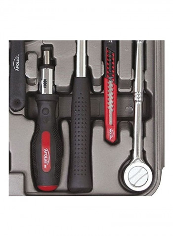 79-Piece Multi-Purpose Tool Set With Sockets Multicolour