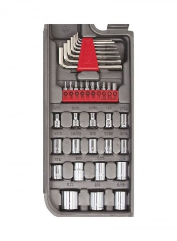 79-Piece Multi-Purpose Tool Set With Sockets Multicolour