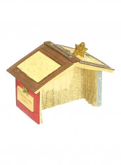 Lighted Nativity Crèche Figurine Gold/Brown/Red 2.99inch