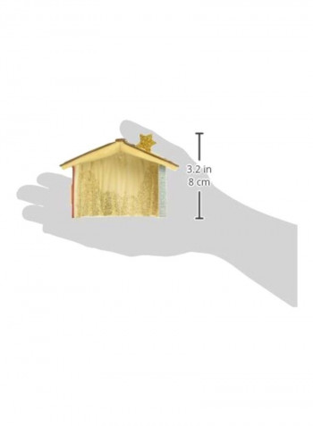 Lighted Nativity Crèche Figurine Gold/Brown/Red 2.99inch