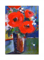 Bouquet Ii Canvas Wall Art Multicolour 14 x 19inch