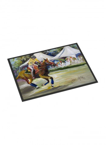 Polo At The Point Indoor/Outdoor Mat Multicolour 14 x 18inch