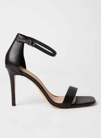 Afendaven Leather Sandals Black Color