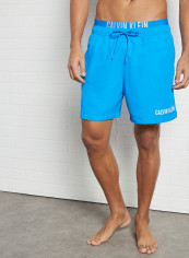 Double Waistband Swim Shorts Electric Blue Lemonade