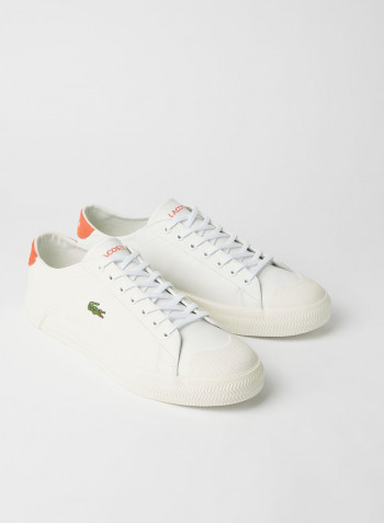 Gripstop Leather Sneakers White/Pink