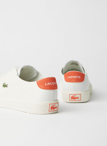 Gripstop Leather Sneakers White/Pink