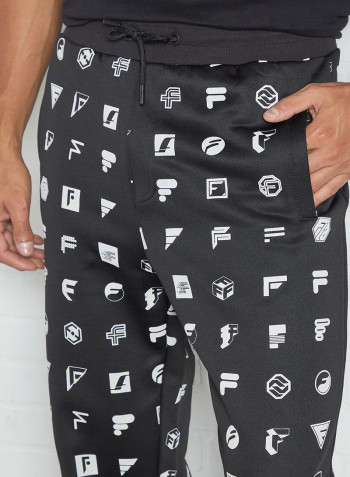 Monotone Icon Sweatpants Black
