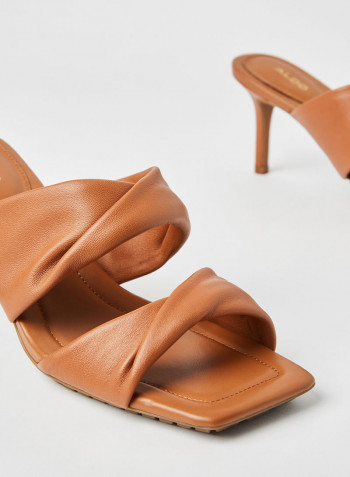 Galendra Heel Sandals Cognac