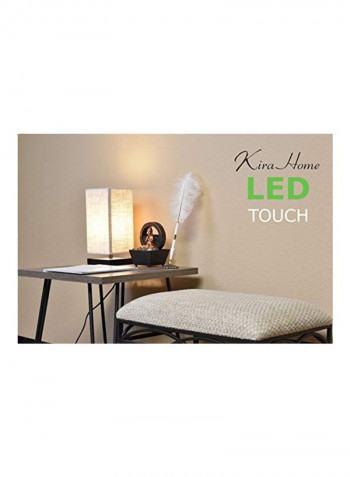 LED Table Lamp Beige 5.5x5.5x13inch