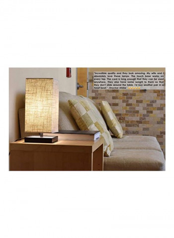 LED Table Lamp Beige 5.5x5.5x13inch
