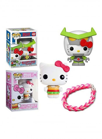 3-Piece Hello Kitty Cat Vinyl Figure 6 x 11inch