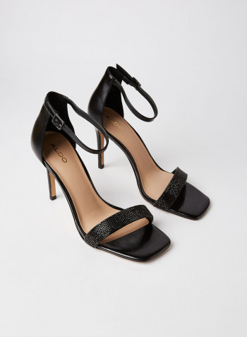 Afendaven Leather Sandals Black