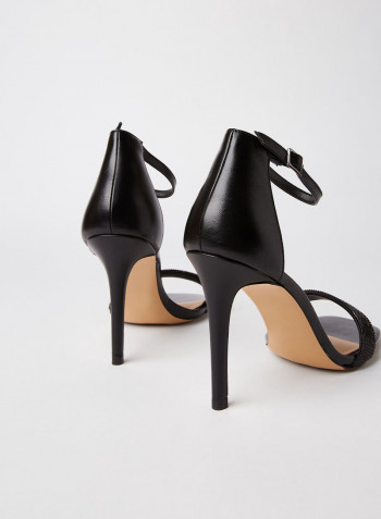 Afendaven Leather Sandals Black