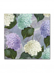 Hortensia Lavenders Canvas Wall Art Multicolour 14 x 14inch