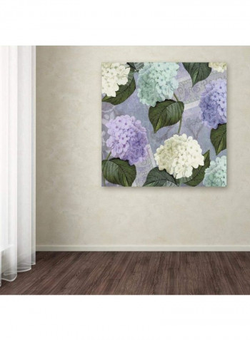 Hortensia Lavenders Canvas Wall Art Multicolour 14 x 14inch