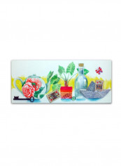 Nature Morte Canvas Wall Art Multicolour 8 x 19inch