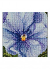 18-Piece Pansy VII On Aida Cross Stitch Kit Blue/White/Green reviews 18-Piece Pansy VII On Aida Cross Stitch Kit Blue/White/Green