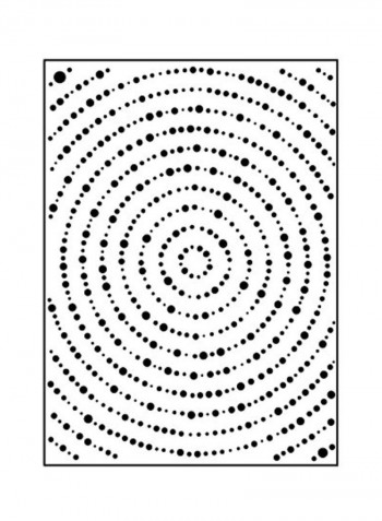Embossing Folder Grands Cercles Black