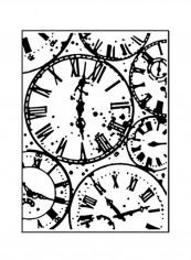 Embossing Folder-Template Clock Black/White reviews Embossing Folder-Template Clock Black/White